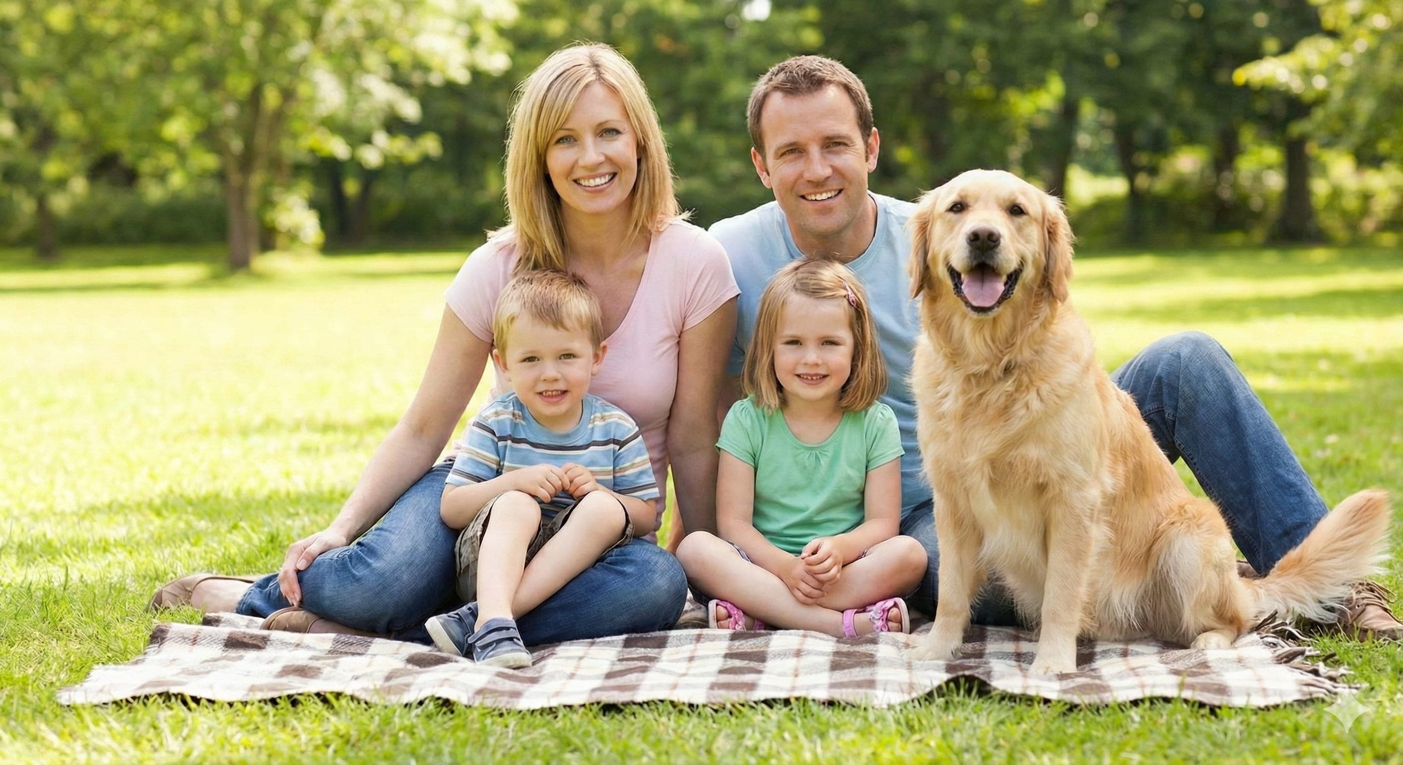 Original: Family photo transformed with AI enhancement